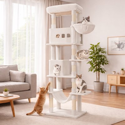 Arbre à Chat xxl blanc