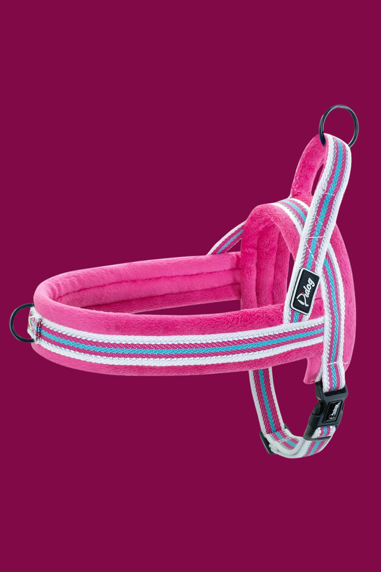 harnais chien anti traction pink