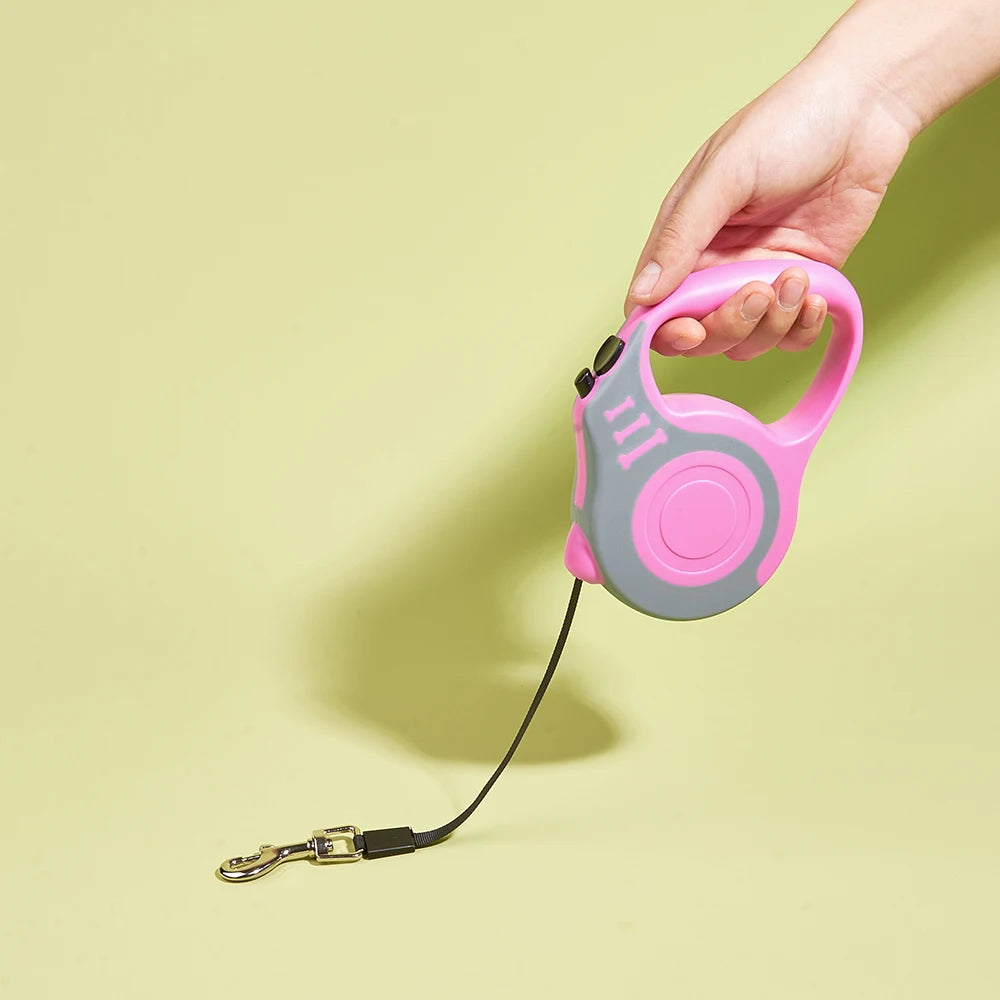 laisse pour chien rose