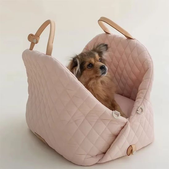 sac de transport rose pour chien