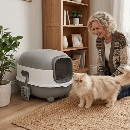 Bac à litière Chat | Anti-Odeurs Facile