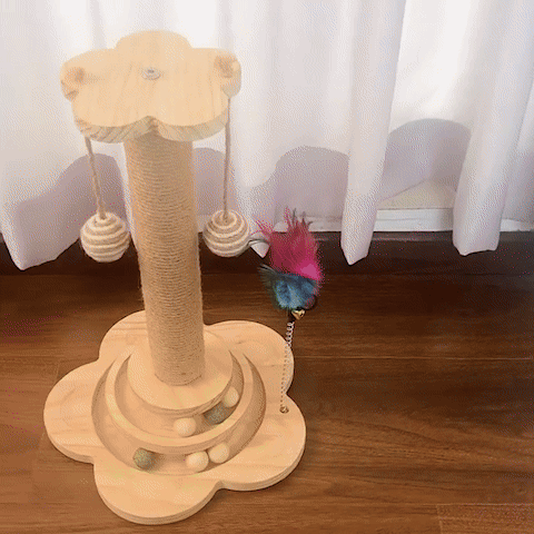 Arbre à chat en bois | NaturElegance