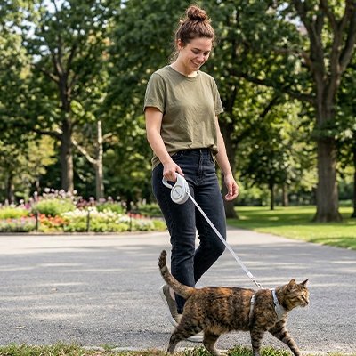 Confort et Sécurité Laisse pour Chat 