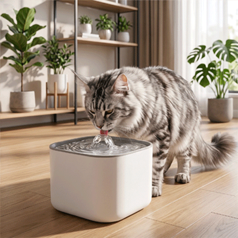 Fontaine a eau Chat | Silencieuse Filtrante
