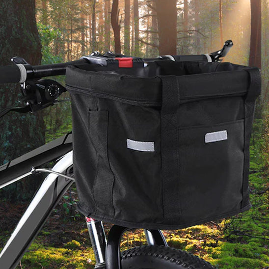 panier velo chien foret