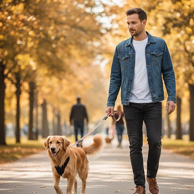 Robuste et Confortable rouge  Laisse pour Chien 