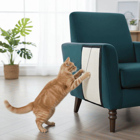 Tapis griffoir Chat | 2-en-1 Résistant