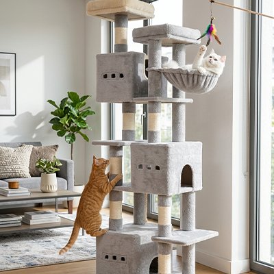 Arbre à Chat Paradis Félin gris