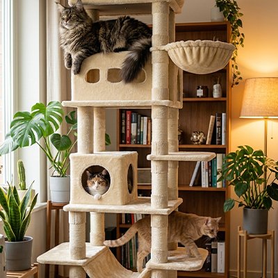 Arbre à Chat beige