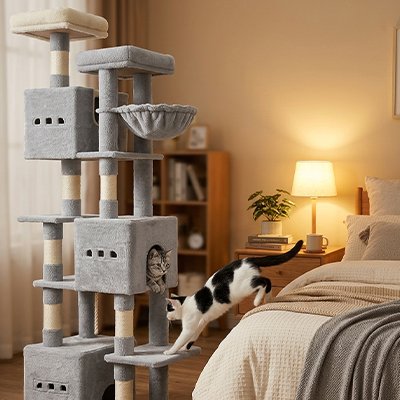 Arbre à Chat gris