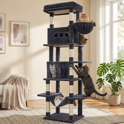Arbre à Chat xxl bleu