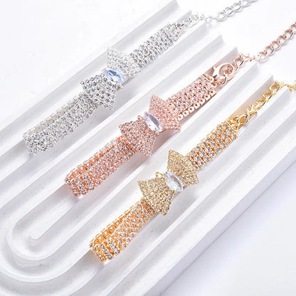 argent or rose collier chien