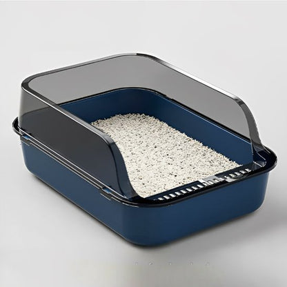 bac a litiere bac chat bleu marine