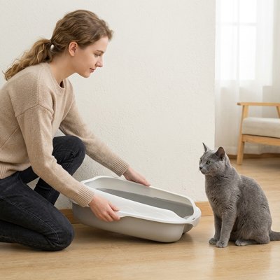 Bac à litière Chat  Sans Odeurs