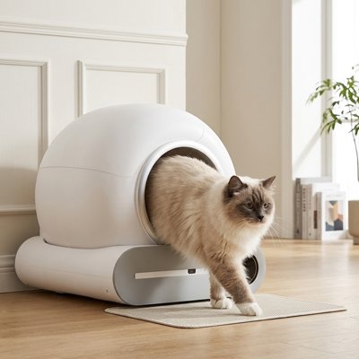 Bac blanc litière Chat Pratique et Hygiénique
