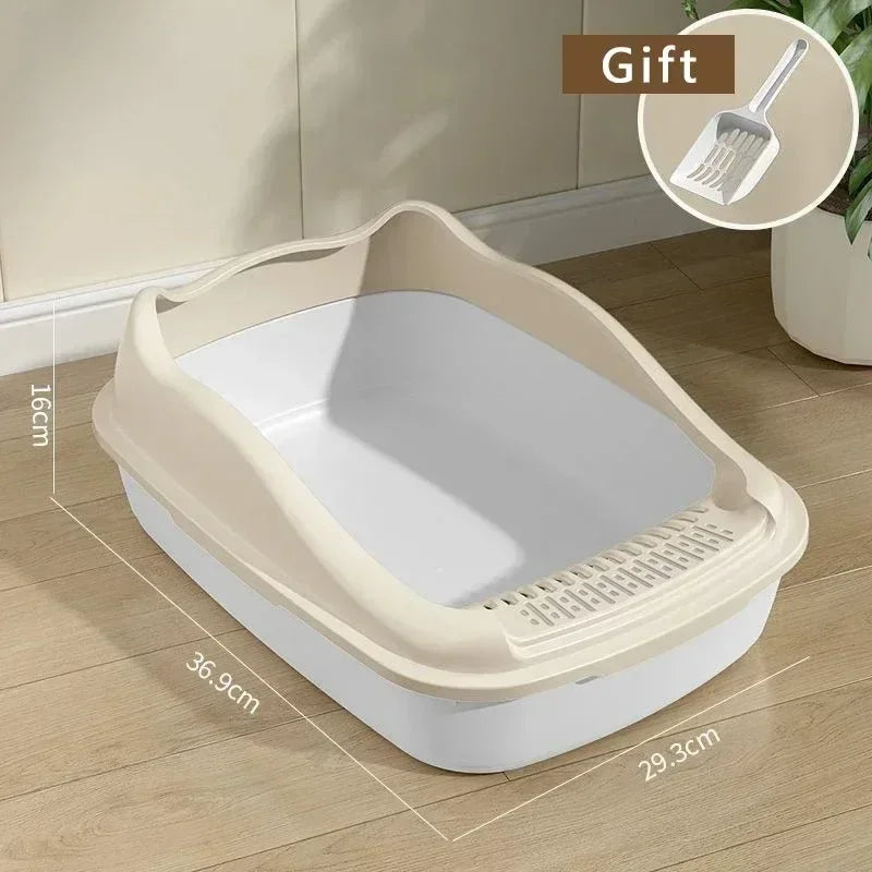 beige bac anti eclaboussures chat