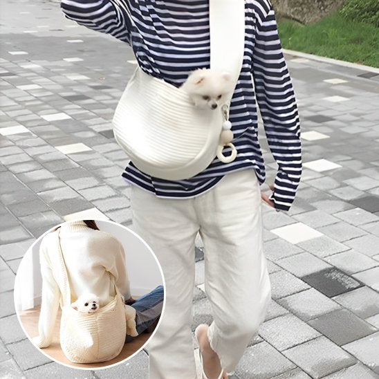 blanc Sac de transport pour chien Confortable et Sécurisé