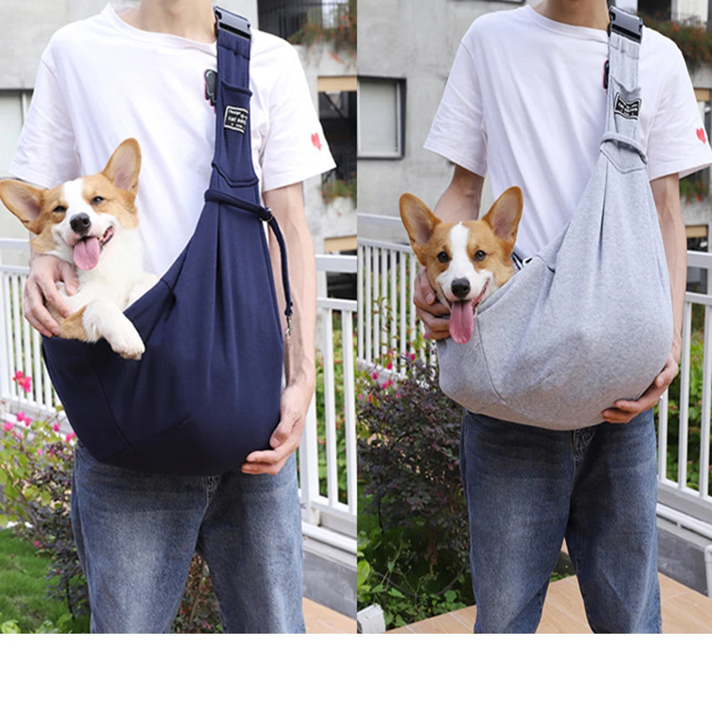 bleu gris sac a dos pour chien