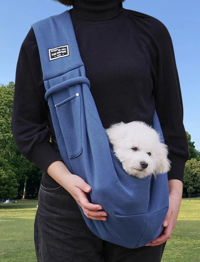 bleu sac a dos chien