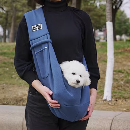 bleu Sac de transport pour chien confortable