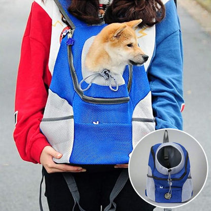 bleu Sac à dos pour chien 