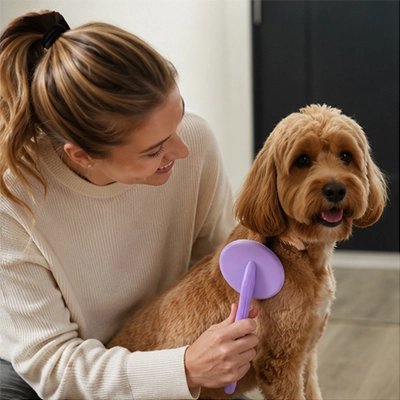 Brosse Chien violet