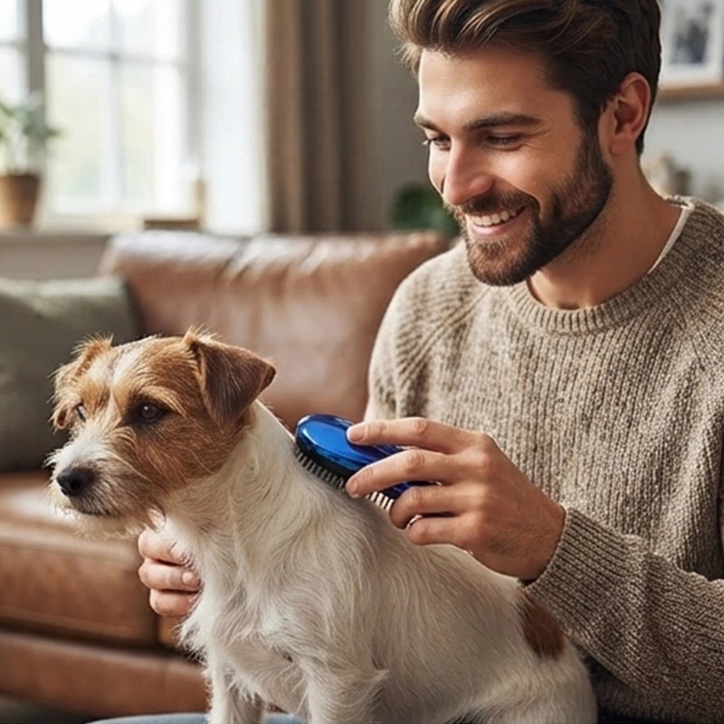 Brosse pour Chien bleu