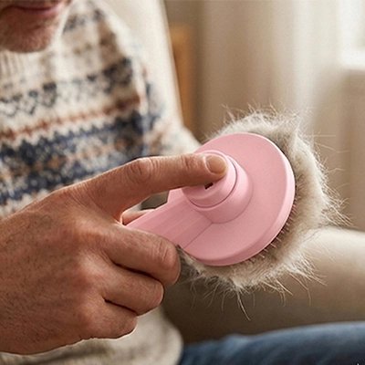Brosse pour Chien rose antipoils