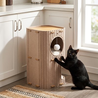 brun Niche pour  chat 