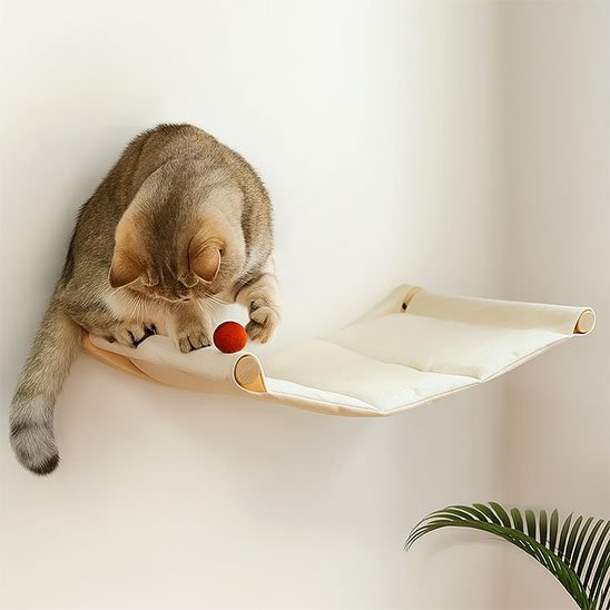 chat hamac jouet