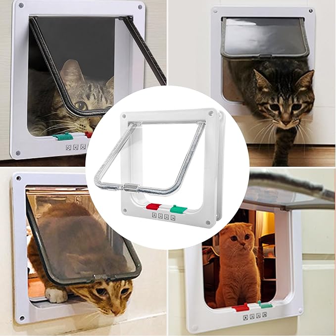 chatiere pour chat blanc