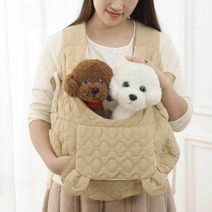 chien brun sac de transport