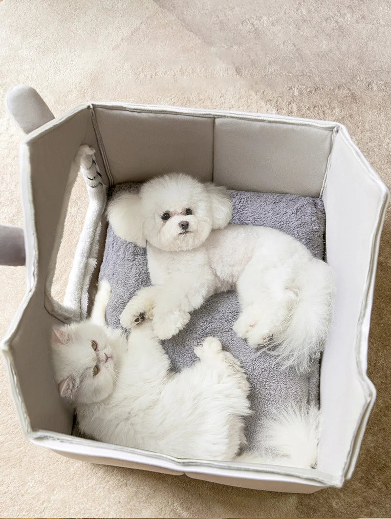 chien et chat niche pour chat