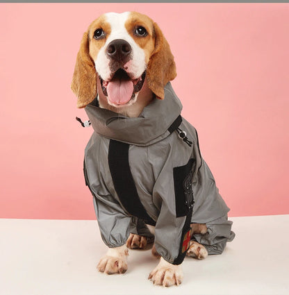 chien mannequin sur fond rose