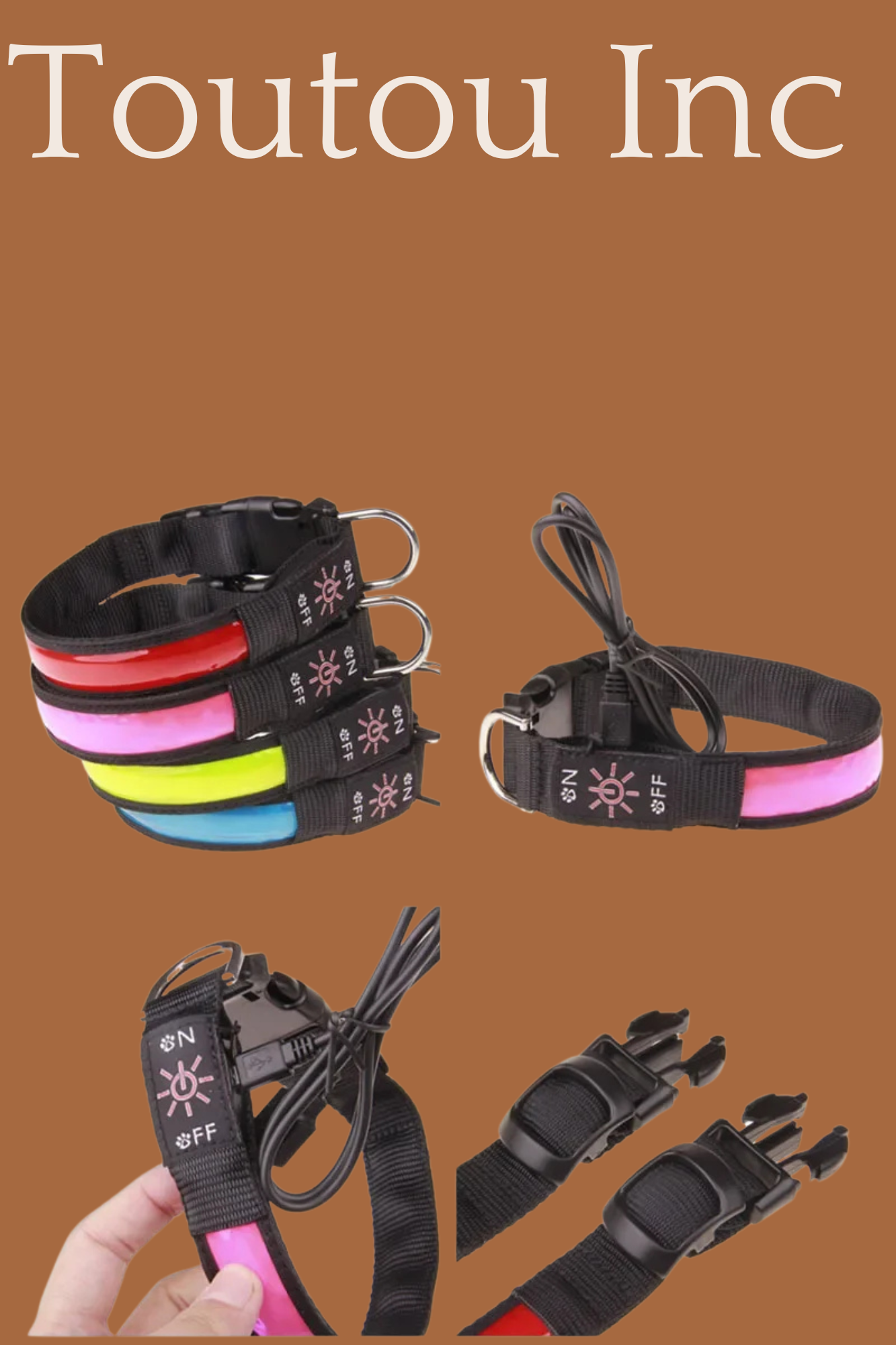 collier chien multiple couleur