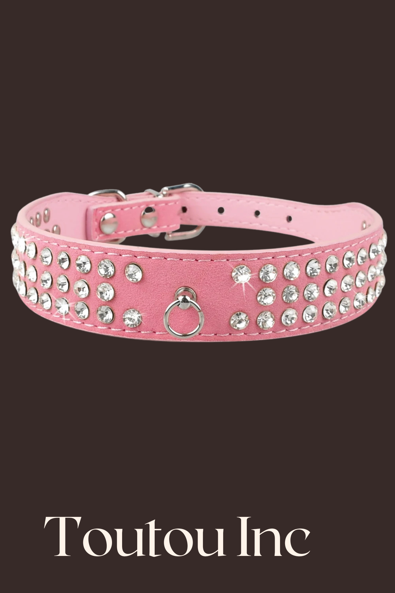 collier de dressage rose