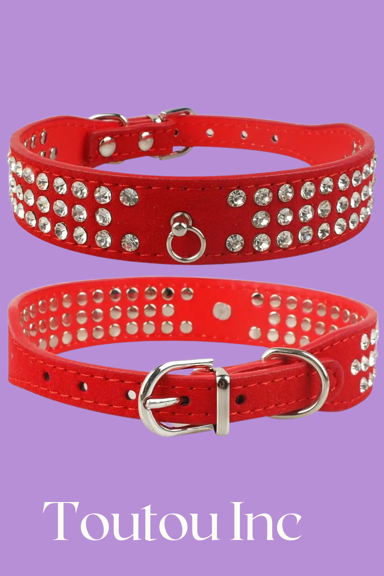 collier de dressage rouge