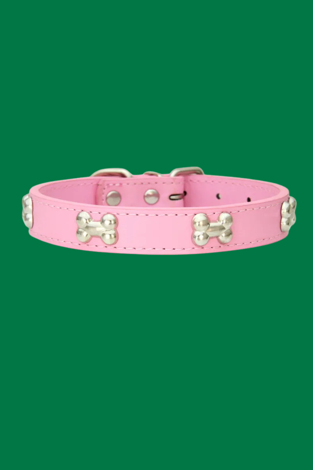 collier dressage pour chien rose