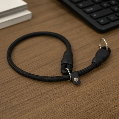 Collier noir pour chien noir Résistant et Confortable