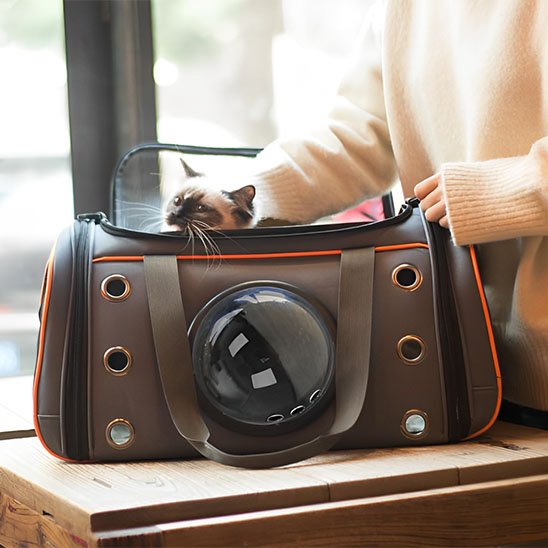 comfort voyage sac de transport pour chat orange