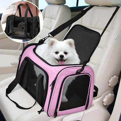 confort sac de transport chien rose
