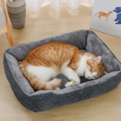 design gris Panier chat