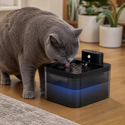 Fontaine a eau Chat noir Filtration Continue