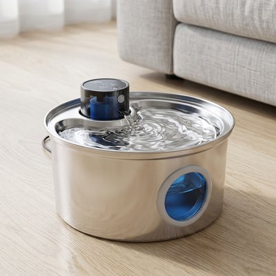 Fontaine a eau pour Chat gris