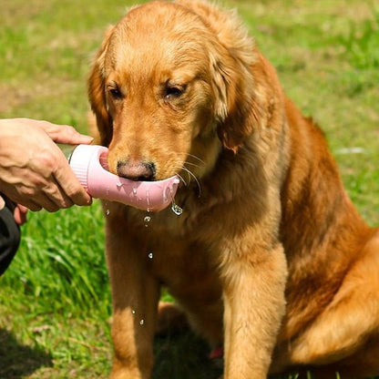 Gourde chien rose