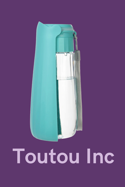 gourde pour chien bleu