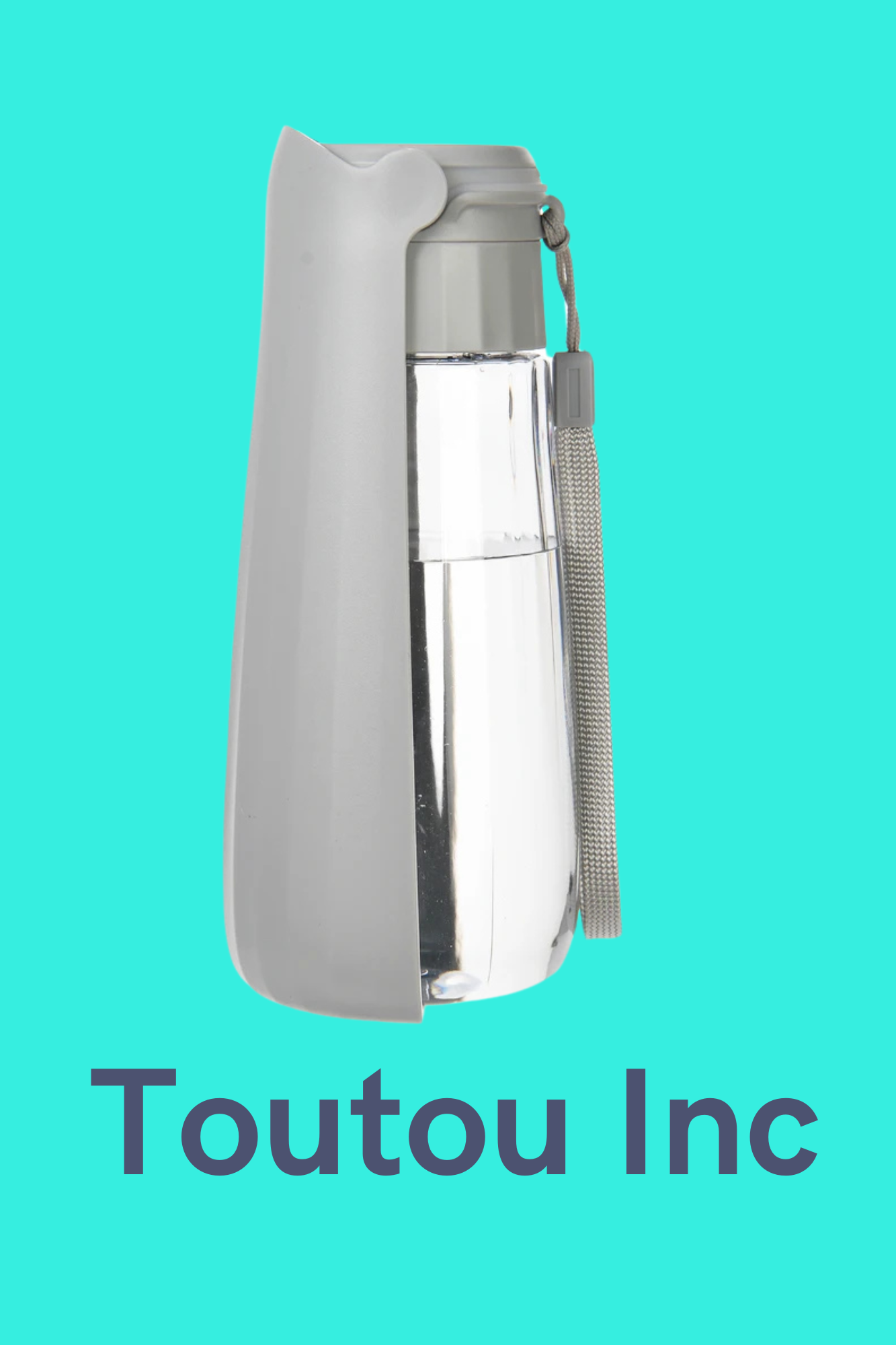 gourde pour chien gris