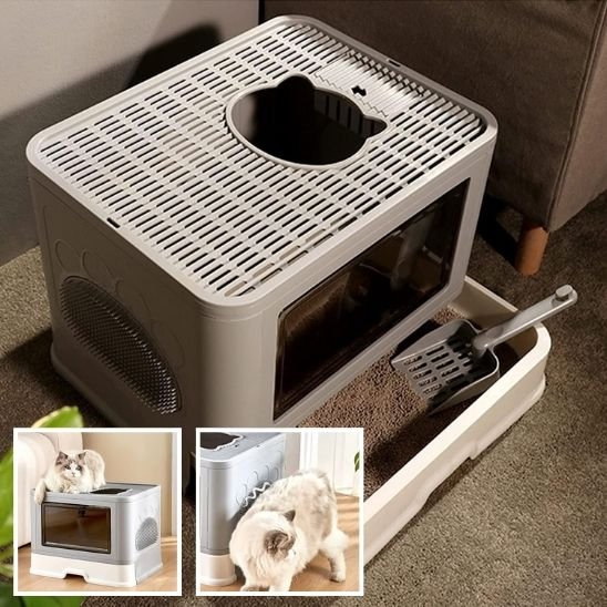 gris bac litiere chat