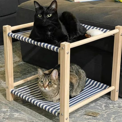 gris hamac pour chat double