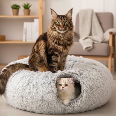 gris Niche pour chat